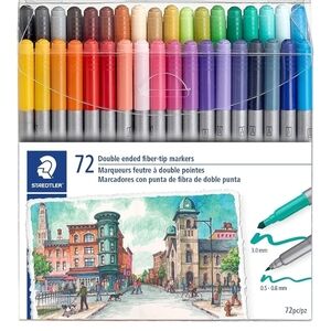 Staedtler Double Ended Fiber-Tip‎ Markers Set